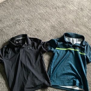 Under Armour boys golf shirt bundle (size boys small)